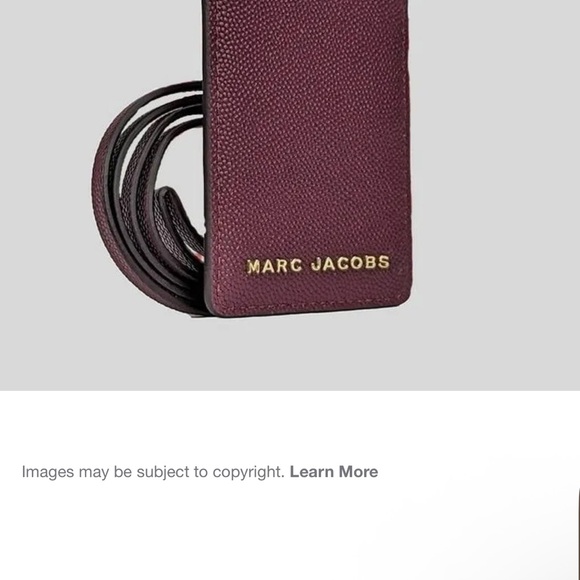 Marc Jacobs Burgundy Card Holder - Picture 7 of 7